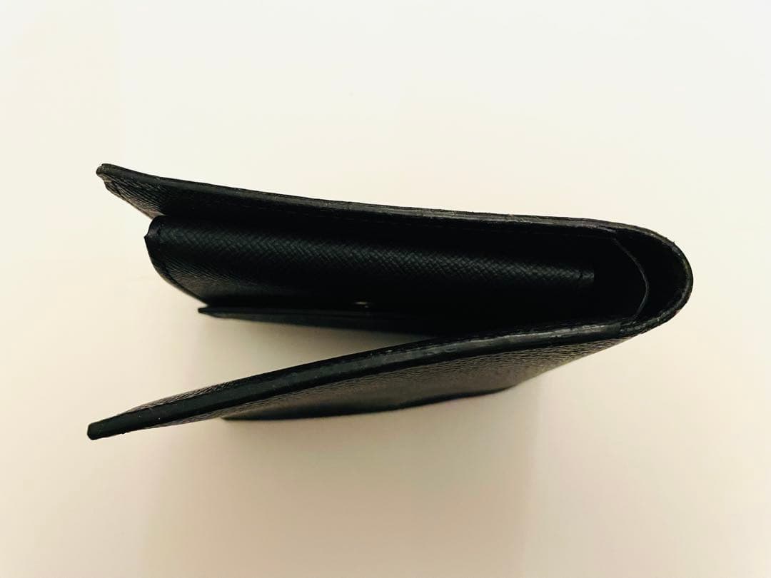 LOUIS VUITTON ダミエ ブラック 二つ折り財布 小銭入れ付き