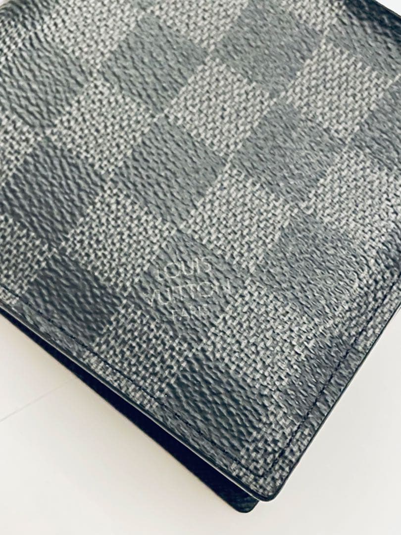 LOUIS VUITTON ダミエ ブラック 二つ折り財布 小銭入れ付き