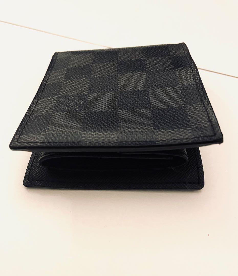 LOUIS VUITTON ダミエ ブラック 二つ折り財布 小銭入れ付き