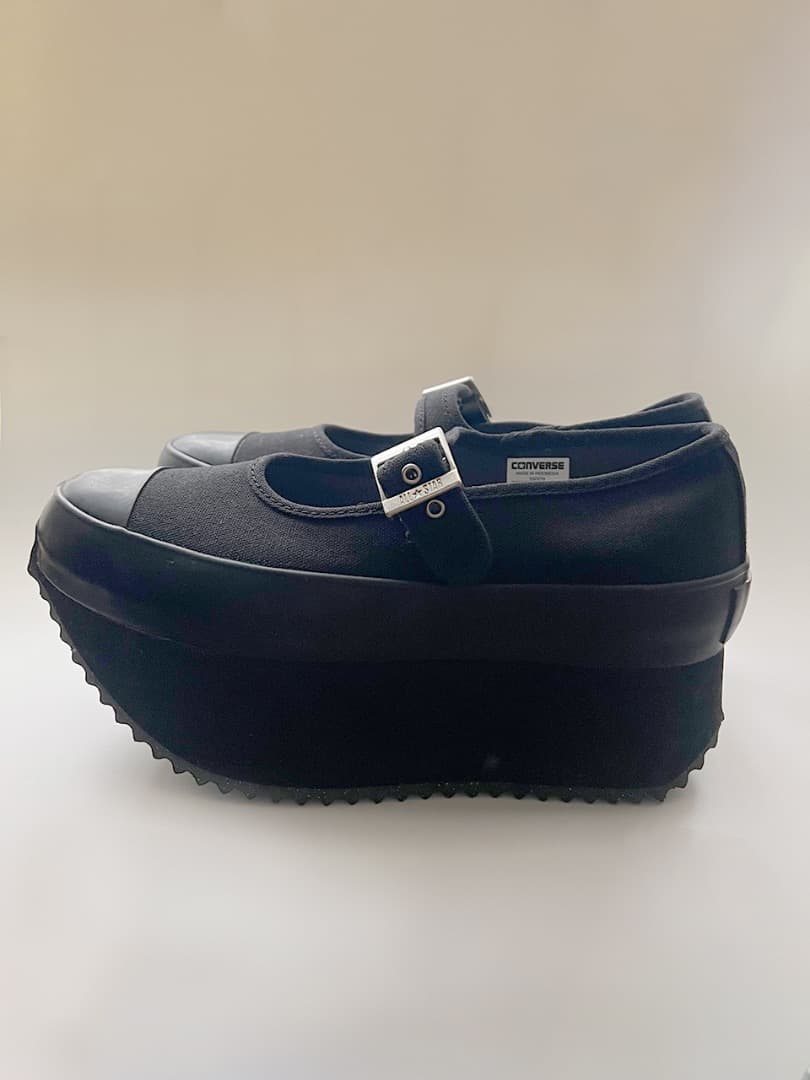厚底★CONVERSE★ALL STAR★メリージェーン★チャンキーボート★黒