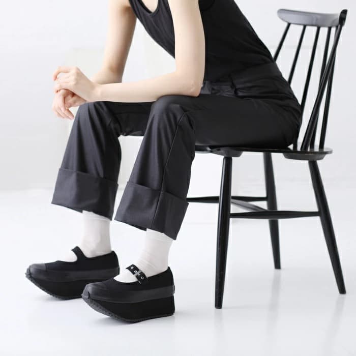 厚底★CONVERSE★ALL STAR★メリージェーン★チャンキーボート★黒