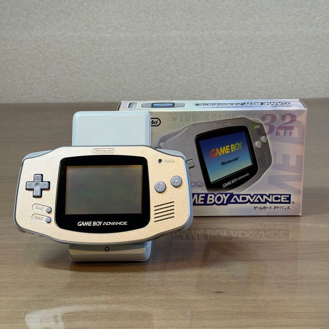 6-050 ゲームボーイアドバンス 本体 シルバー 箱付き