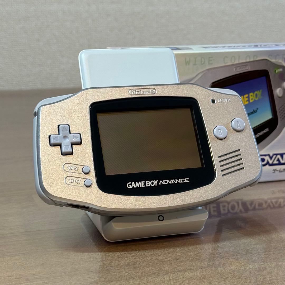 6-050 ゲームボーイアドバンス 本体 シルバー 箱付き