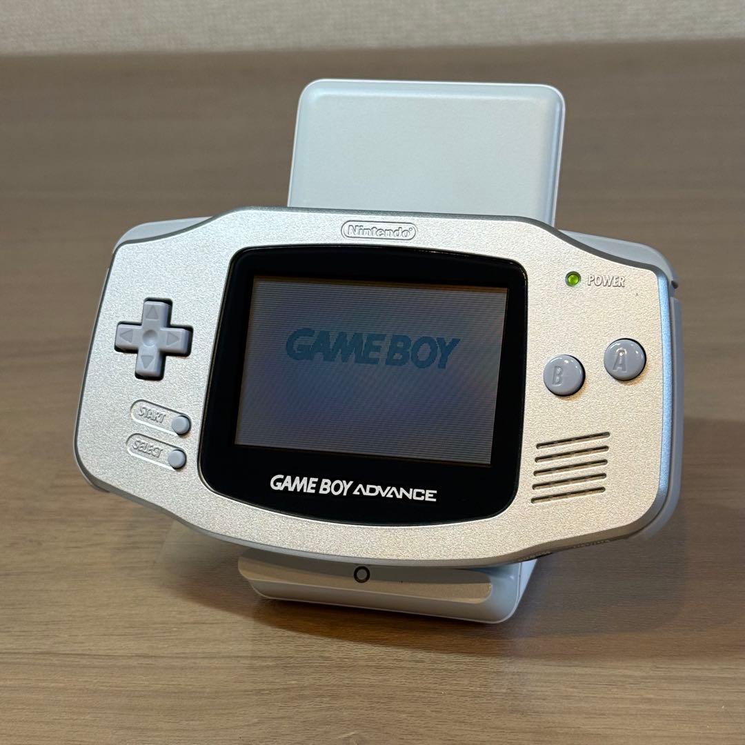 6-050 ゲームボーイアドバンス 本体 シルバー 箱付き