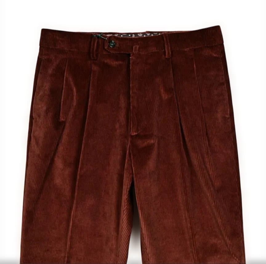 BERWICH ベルウィッチ コーデュロイ ツータックスラックス ストレッチ