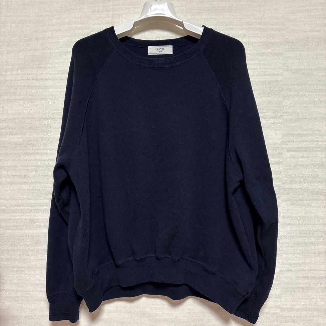 ベイクルーズBAYCREW’S スムースオーバーニット ネイビー フリーサイズ