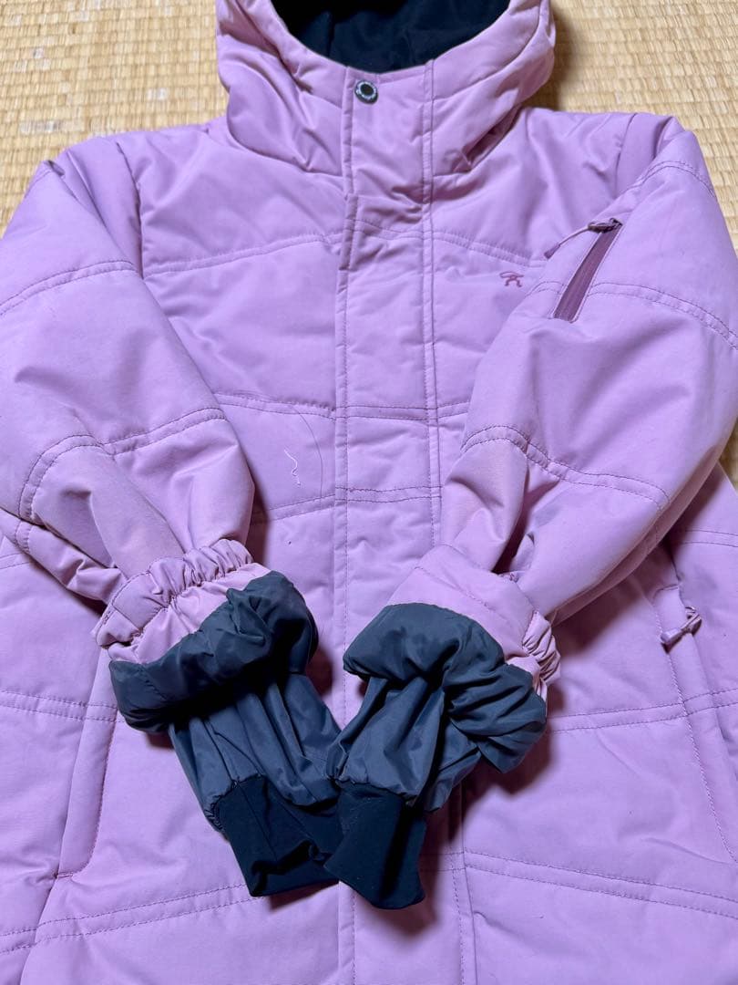 【美品】イスビョン ISBJORN SWEDEN ファー付 スキーウェア 上下