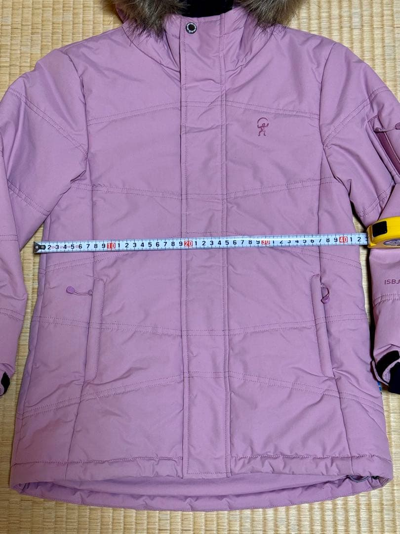 【美品】イスビョン ISBJORN SWEDEN ファー付 スキーウェア 上下