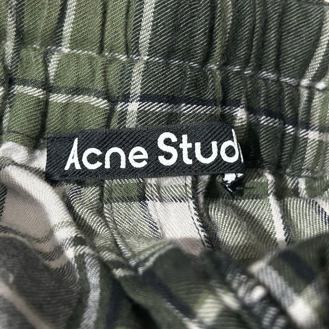 Acne Studios チェックパンツ ワイドパンツ 23AW