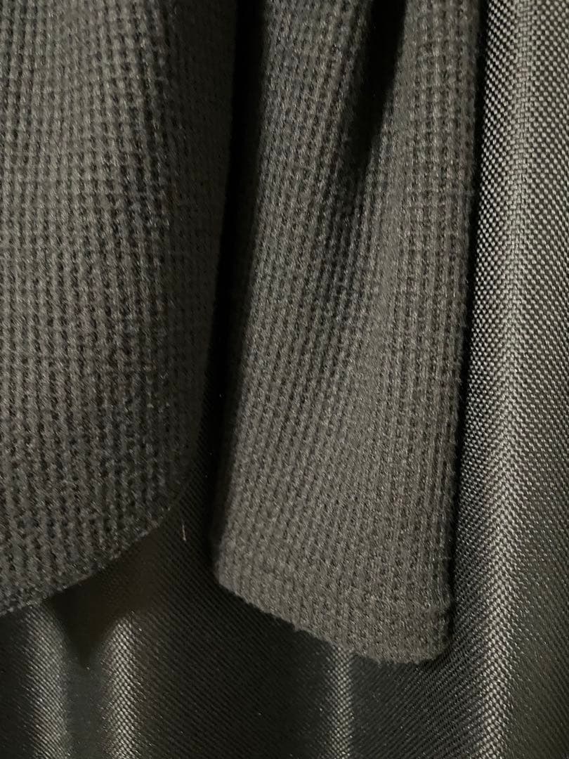 LAST NEST ブラックニット ヘンリーネック