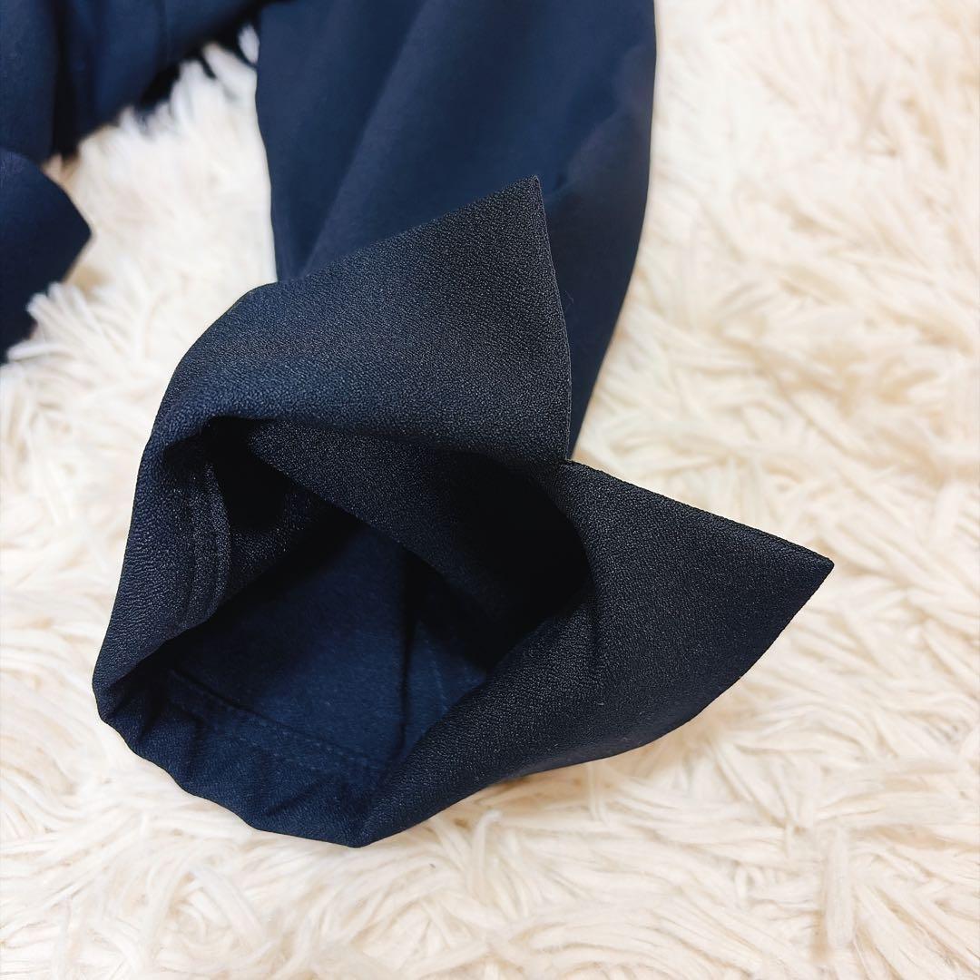 美品✨セルフォード 襟 ロングワンピース フレア ベルト セレモニー 比翼ボタン