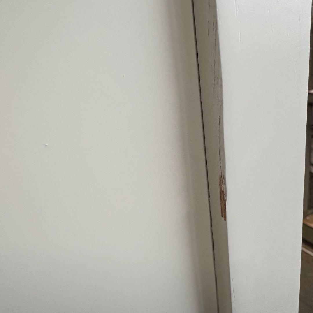 訳あり品【131】フレンチカントリー調ホワイトサイドキャビネット飾り棚収納家具