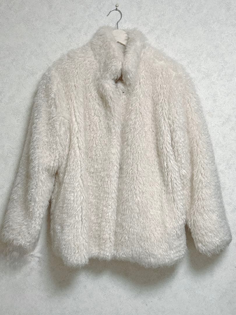ジャケット・アウター sheep mohair fur coat