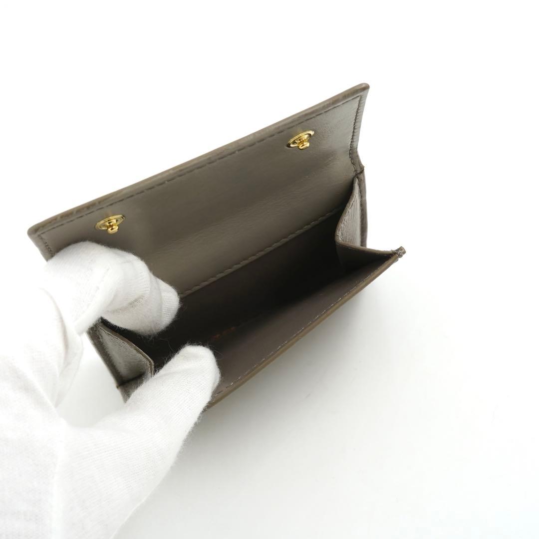 ✨極上美品✨　セリーヌ　ミニ財布　スモールトリフォールド　三つ折り　ロゴ刻印