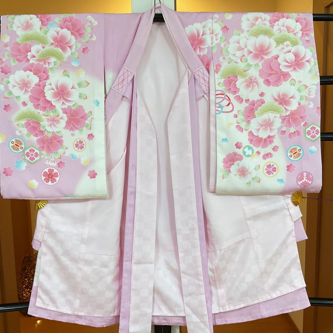 No.45 女の子　産着長襦袢付き　お宮参り　祝い着　ポンポネット