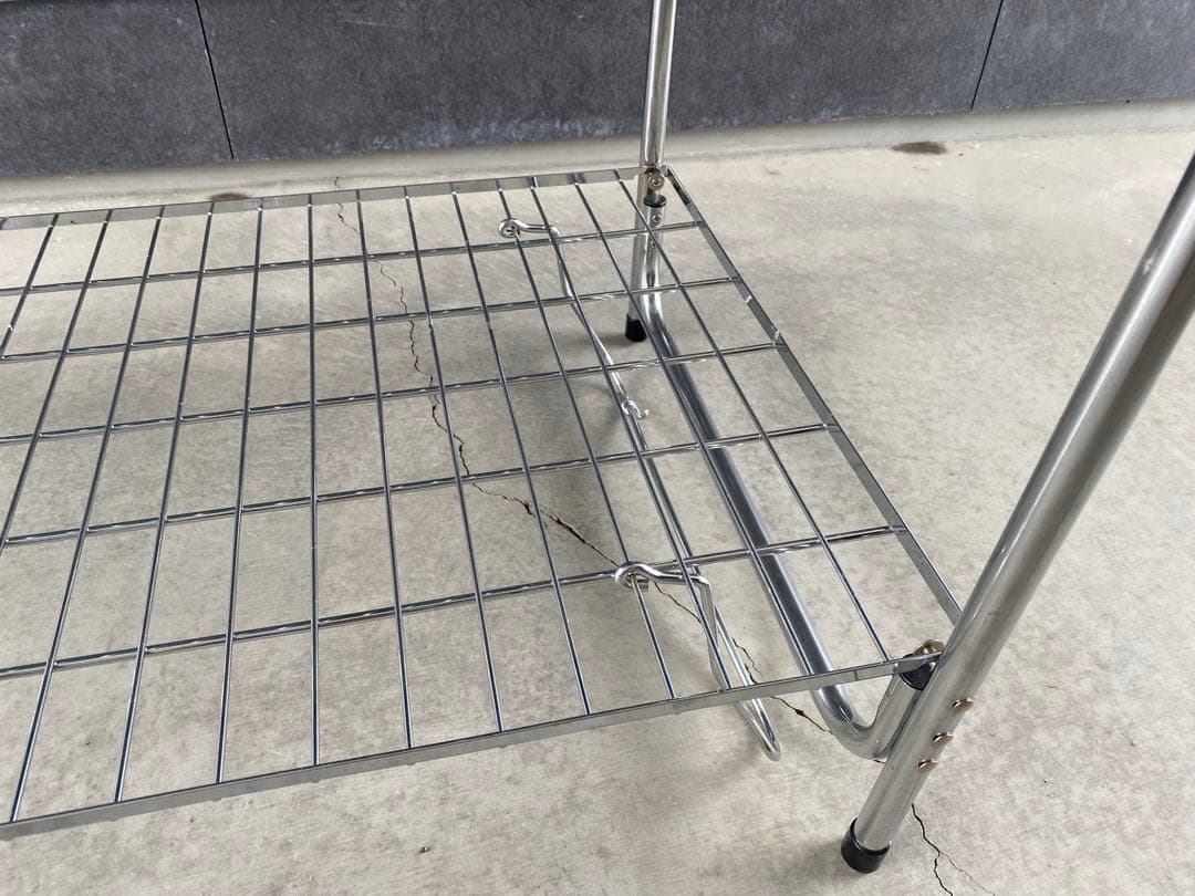 テントマークデザイン　ステンレス製折りたたみテーブル　キャンプテーブル