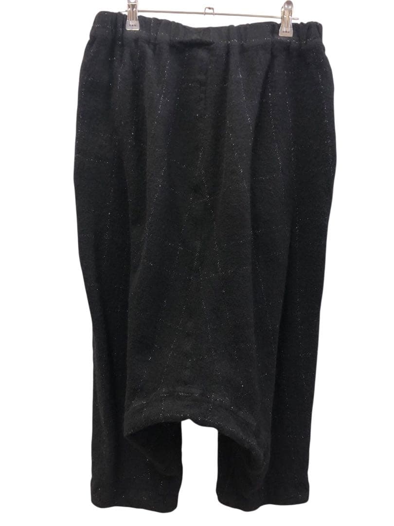 BLACK COMME des GARCONS ラメステッチウールサルエルパンツ