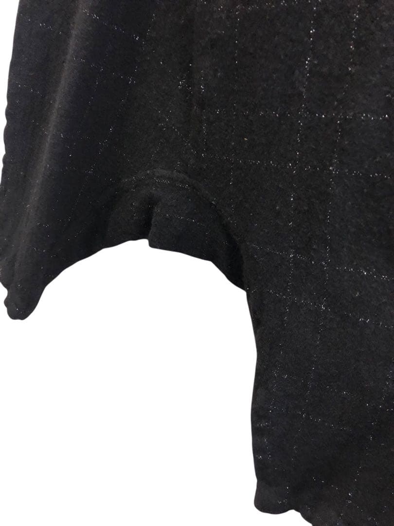 BLACK COMME des GARCONS ラメステッチウールサルエルパンツ