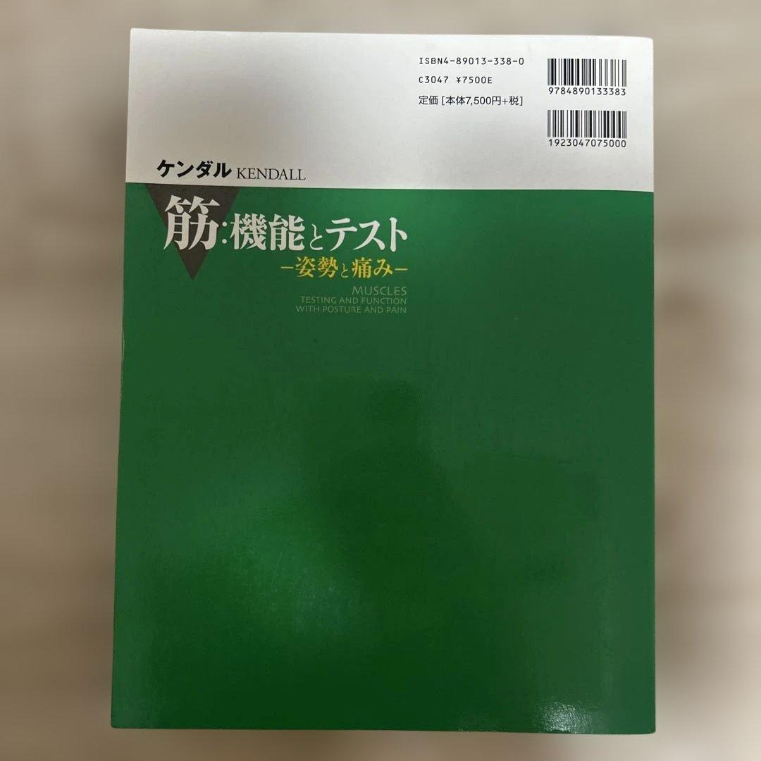 【希少・廃盤】ケンダル 筋：機能とテスト 姿勢と痛み