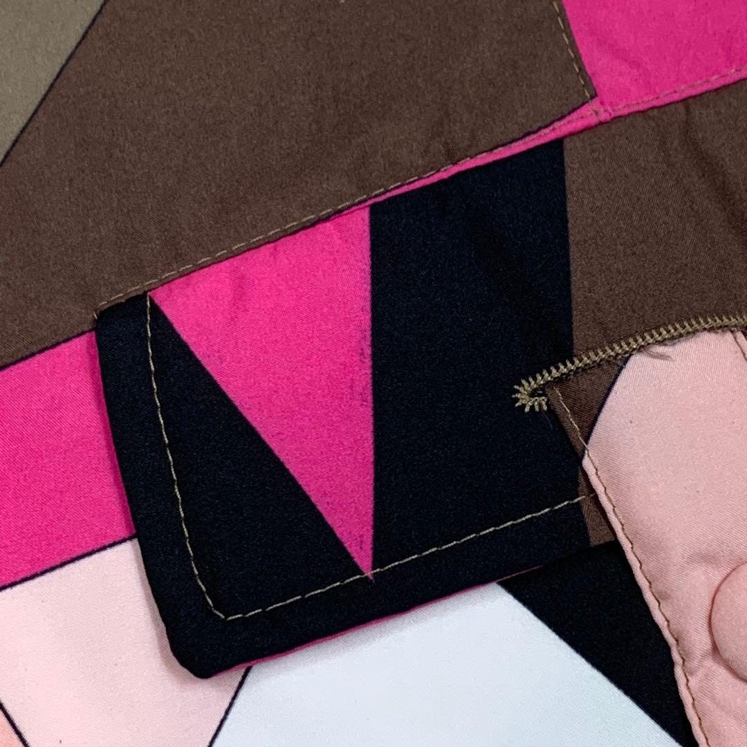 極美品EMILIO PUCCI エミリオプッチ ダウンベスト 36 ピンク系