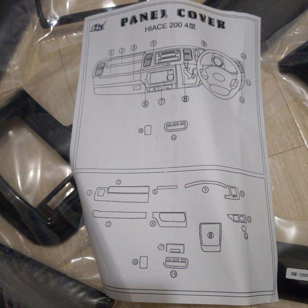 HIACE 200 4型 パネルカバーセット