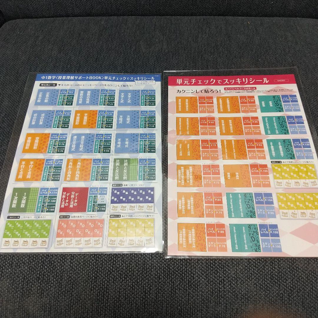 進研ゼミ 中学講座 中高一貫 中１ セット まとめ売り