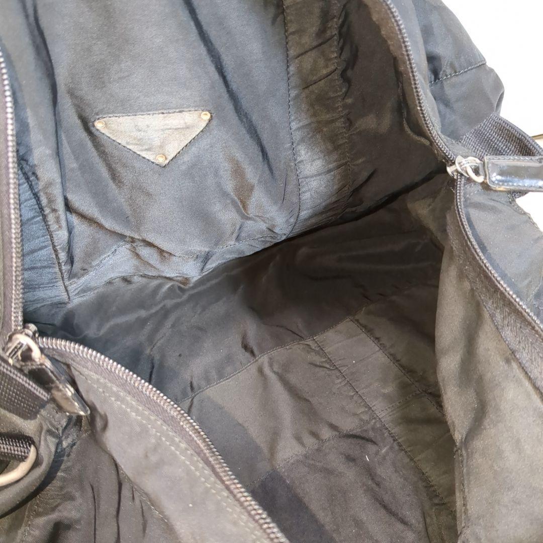 PRADA ボストンバッグ ブラック 三角ロゴ テスートナイロン 大容量