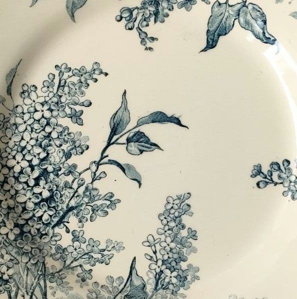 希少　美品　ジアン　LILAS 　平皿C　フランスアンティーク