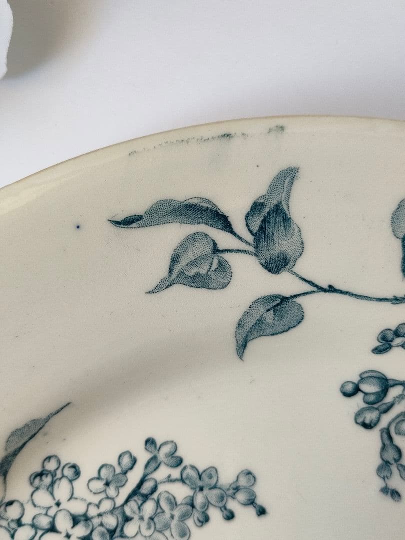 希少　美品　ジアン　LILAS 　平皿C　フランスアンティーク