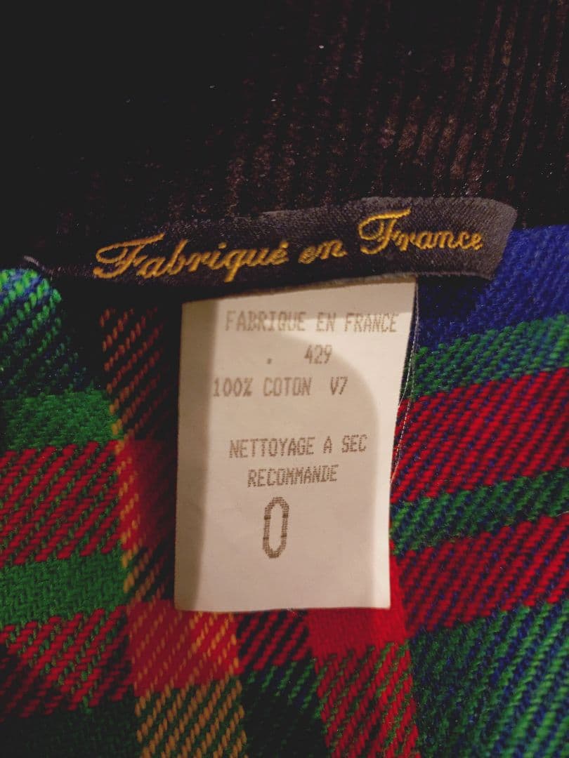 コーデュロイダッフルコート fabrique en franceフランス