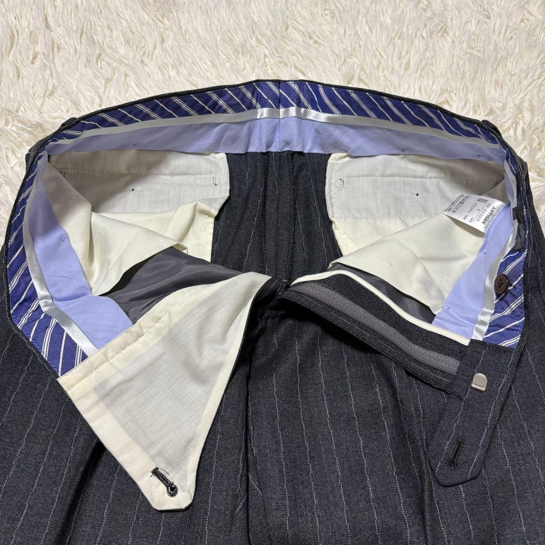 タグ付きARTISAN ストライプ ZIGNONEスーパー120`sスーツ