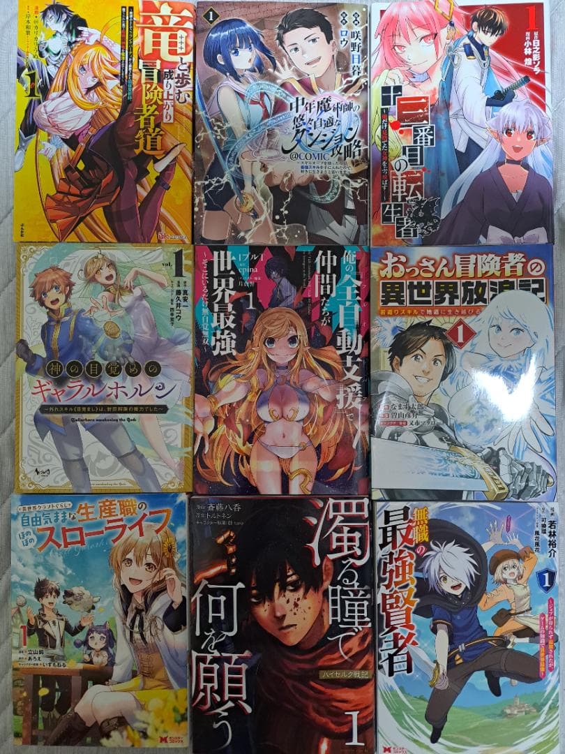 異世界系漫画初巻まとめ売り