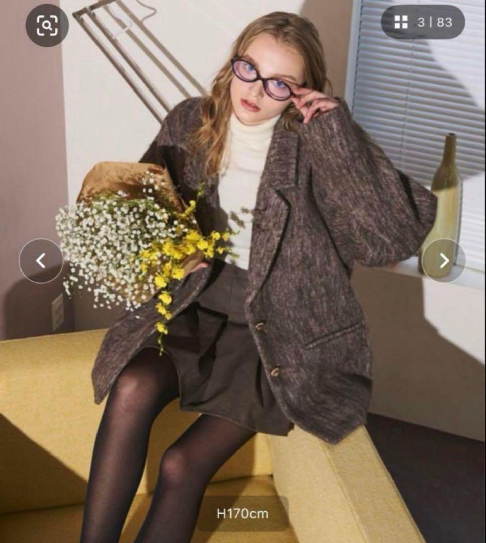 loin nuit shaggy coat / シャギーコート　ブラウン