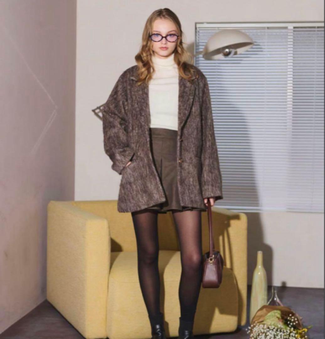 loin nuit shaggy coat / シャギーコート　ブラウン