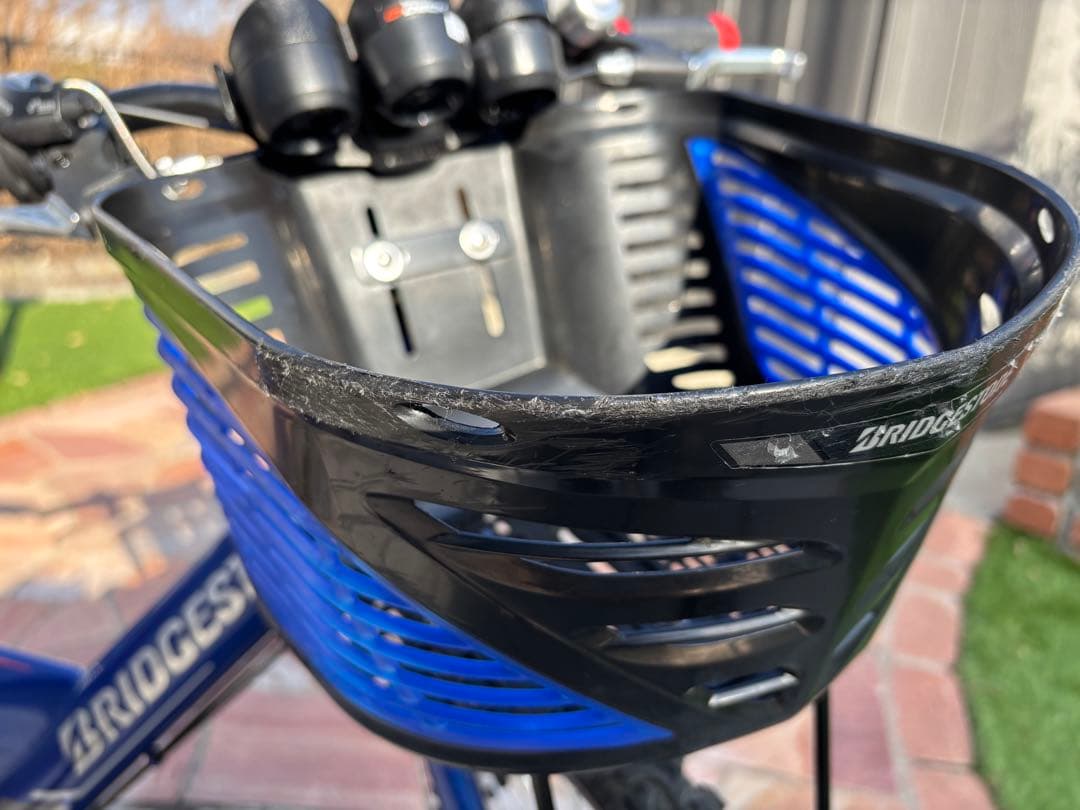 BRIDGESTONE24インチ　キッズサイクル青　直接受け渡し