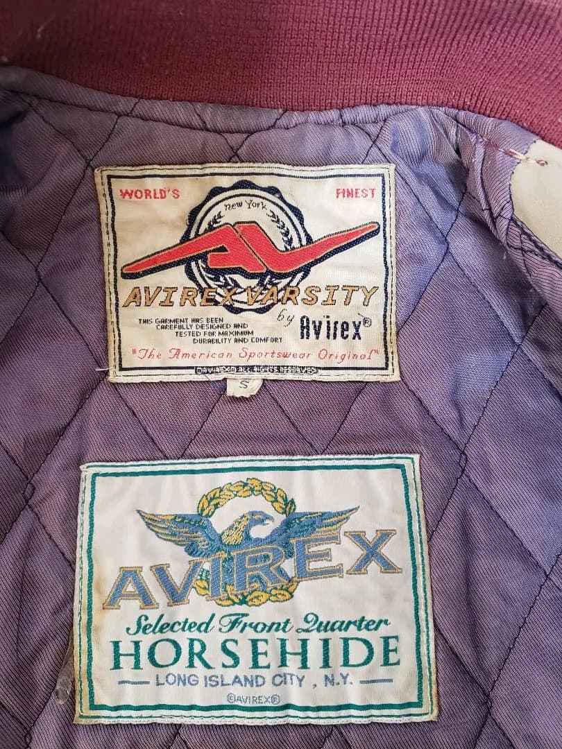 EYELASH AVIREX（アヴィレックス）オールレザー　スタジャン