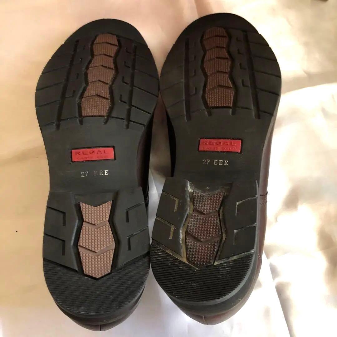 新品未使用REGAL防水防寒ゴアテックス革靴 プレーントゥ DBR27cmEEE
