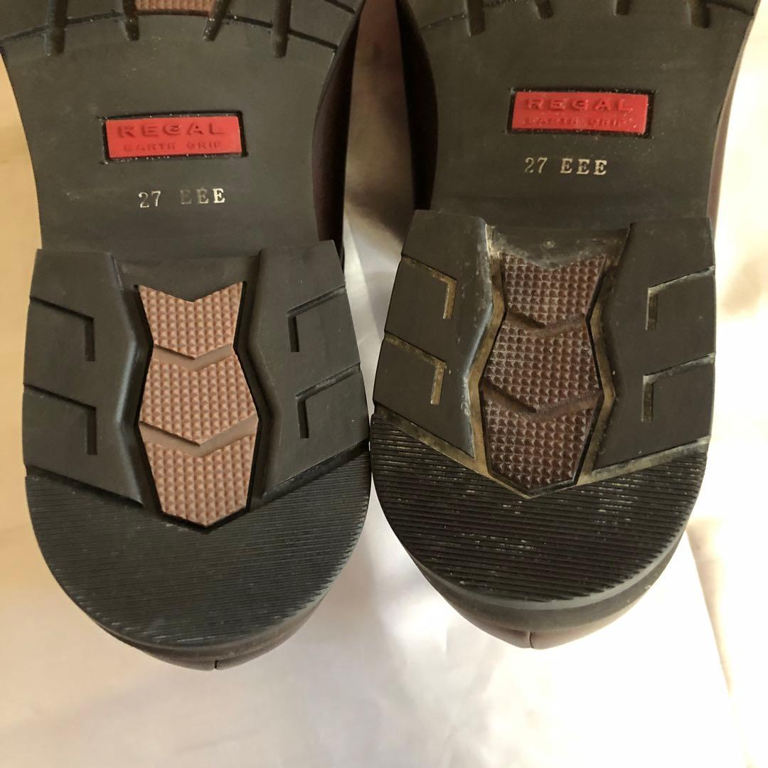 新品未使用REGAL防水防寒ゴアテックス革靴 プレーントゥ DBR27cmEEE