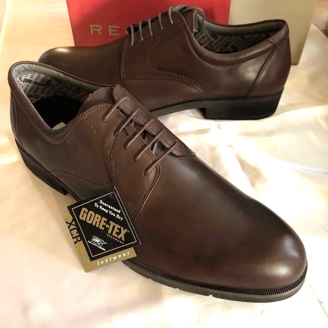 新品未使用REGAL防水防寒ゴアテックス革靴 プレーントゥ DBR27cmEEE