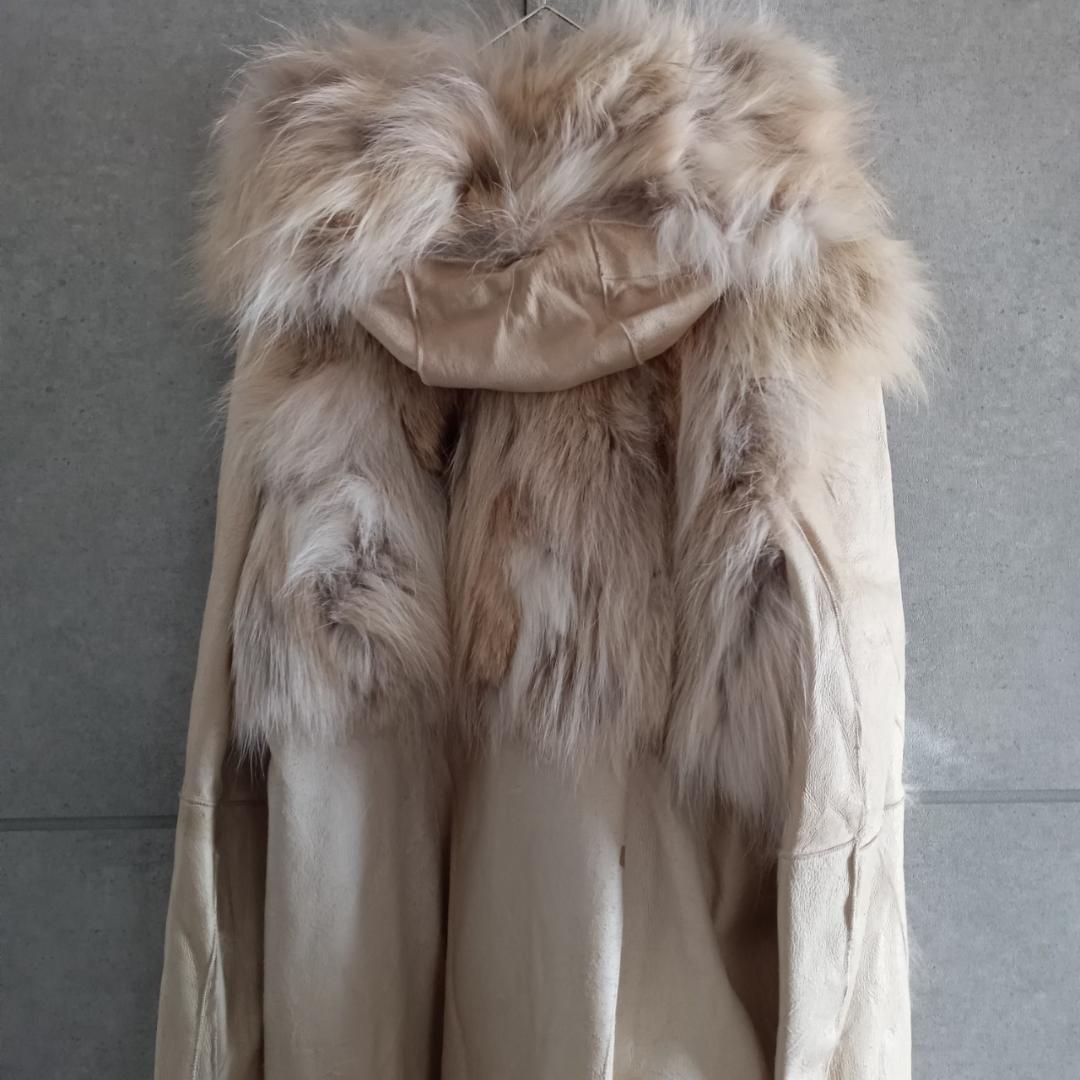 KRYOS クリオス ファー付 レザーコート X3499