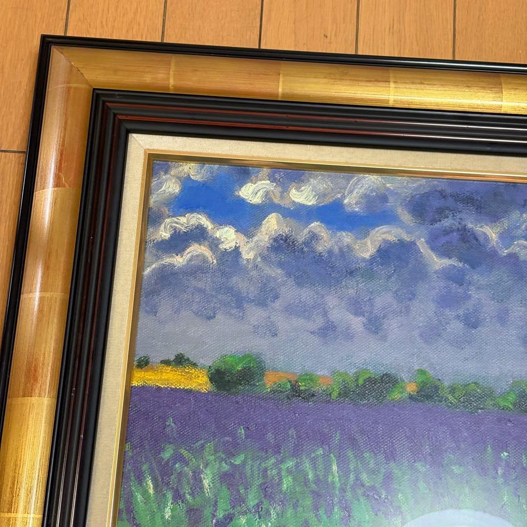 堀田高 油彩 油絵 風景画 アート 芸術 額装 油彩 油絵 L