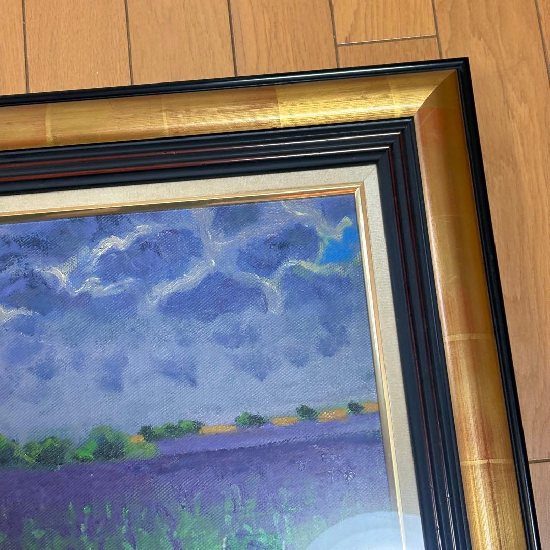 堀田高 油彩 油絵 風景画 アート 芸術 額装 油彩 油絵 L