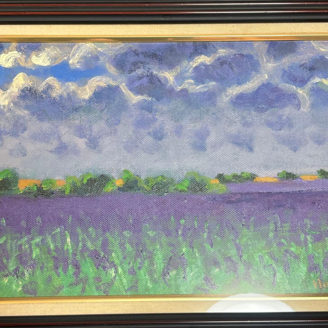 堀田高 油彩 油絵 風景画 アート 芸術 額装 油彩 油絵 L