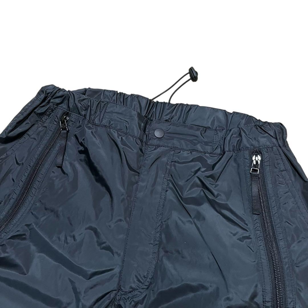 ISSEY MIYAKE ダブルジップ 変形 ドローコード ナイロンパンツ