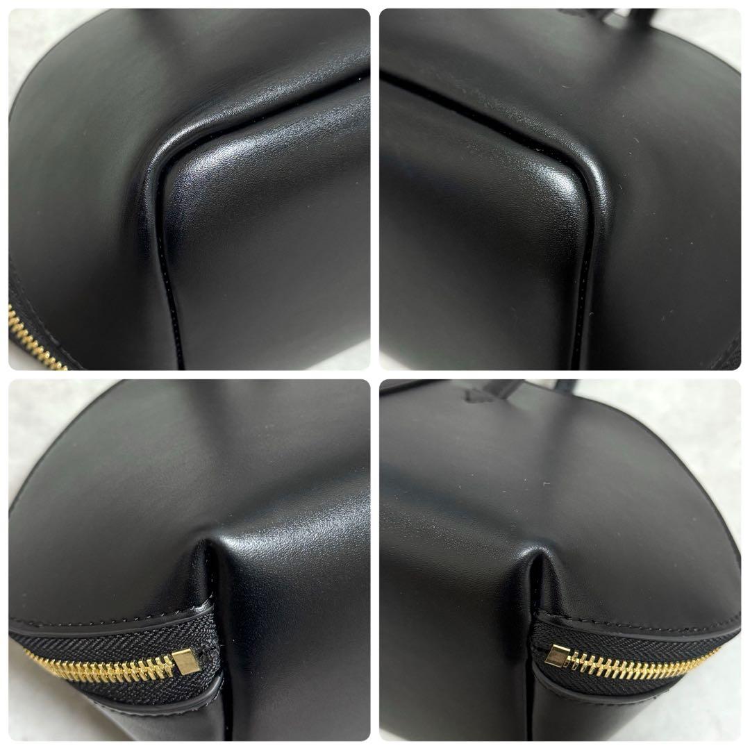 うっちー アドカラム 黒 ゴールド ロングハンドルボストンバッグ