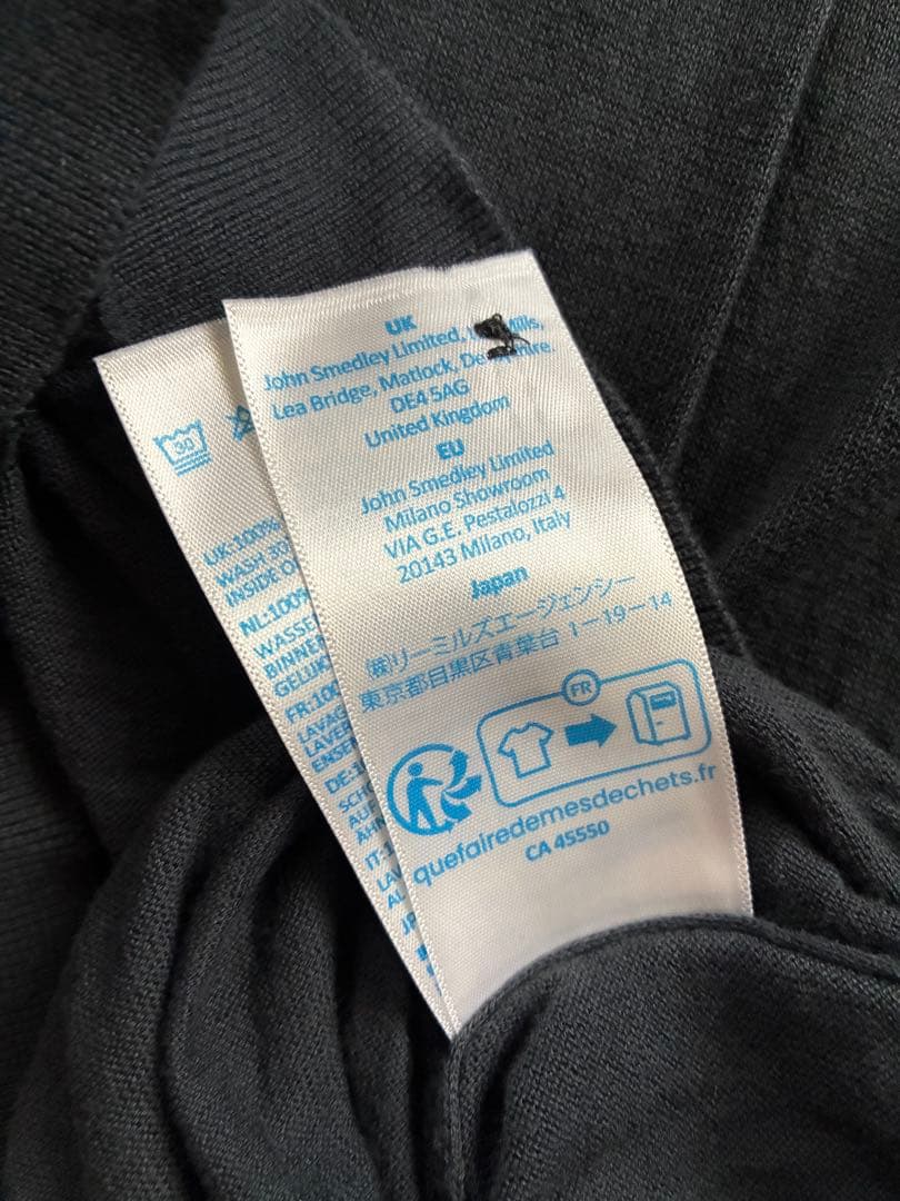 完売JOHN SMEDLEY チャコールグレー ポロシャツ XL