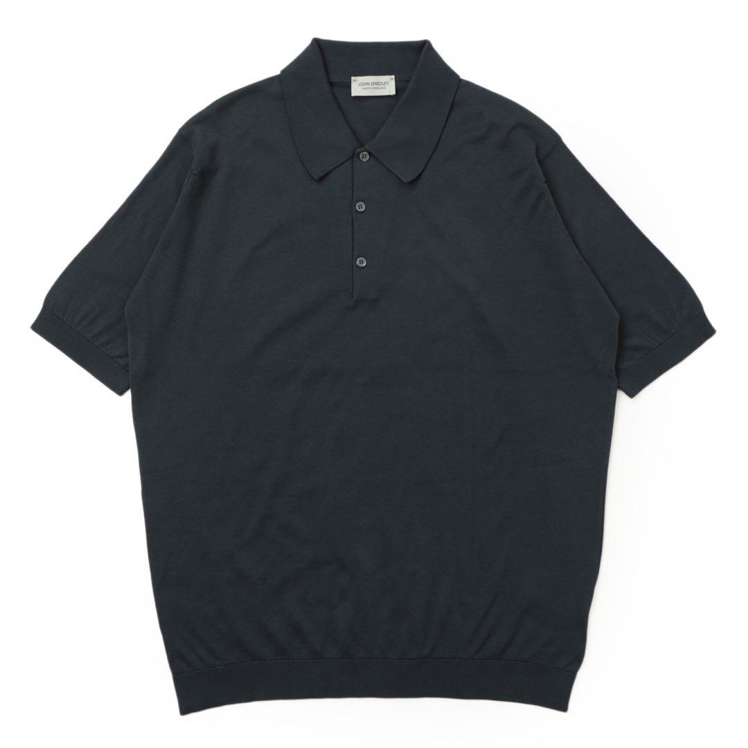 完売JOHN SMEDLEY チャコールグレー ポロシャツ XL