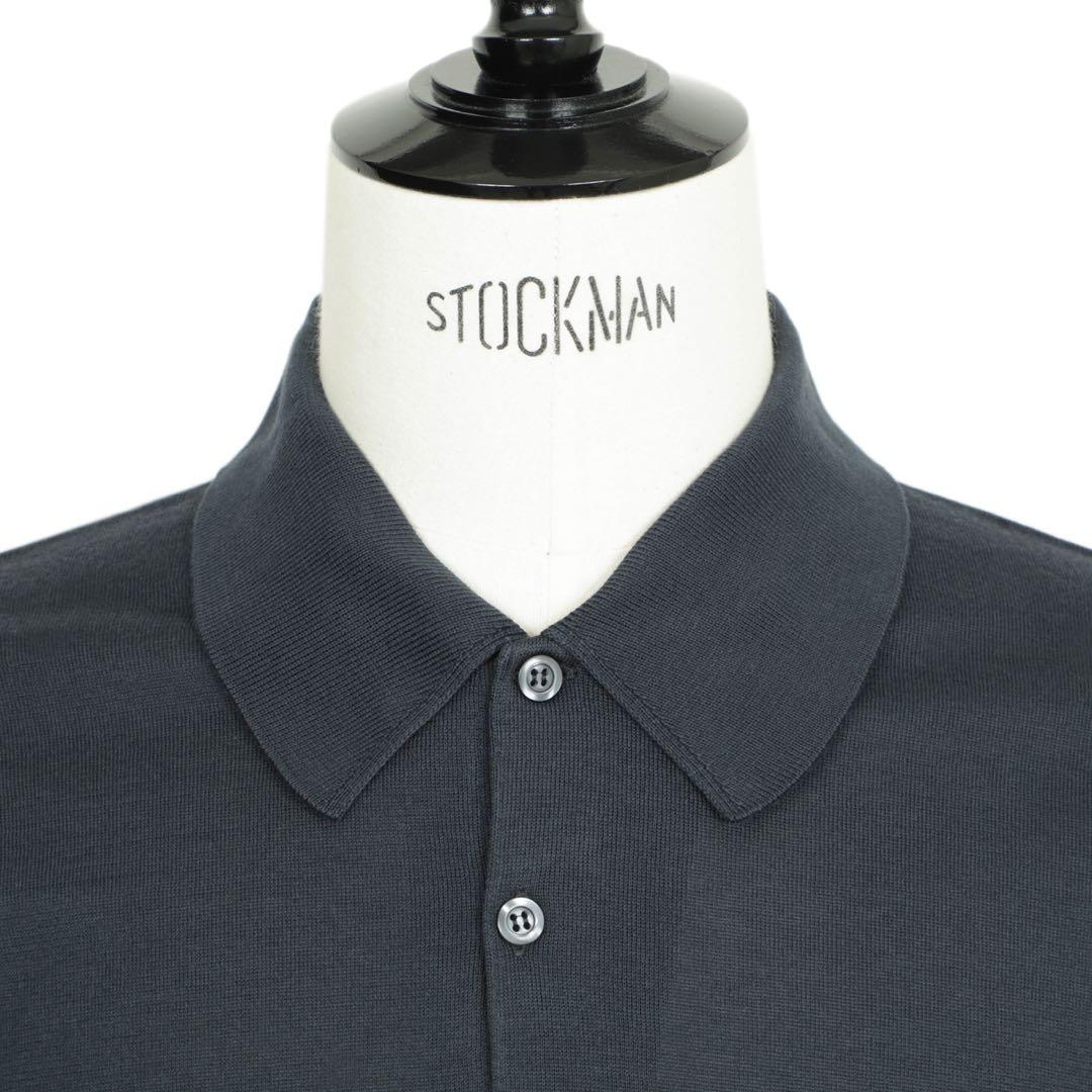 完売JOHN SMEDLEY チャコールグレー ポロシャツ XL