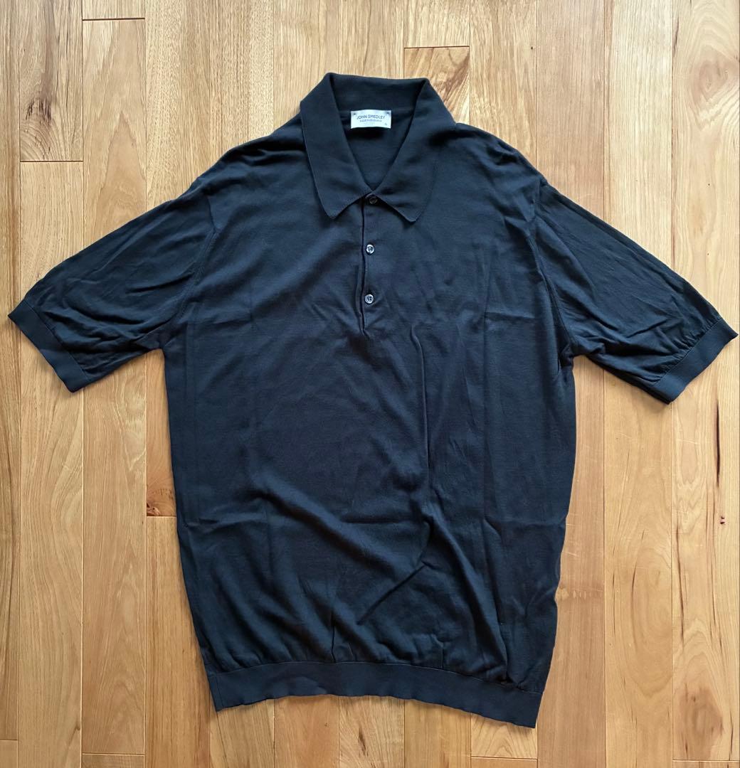完売JOHN SMEDLEY チャコールグレー ポロシャツ XL