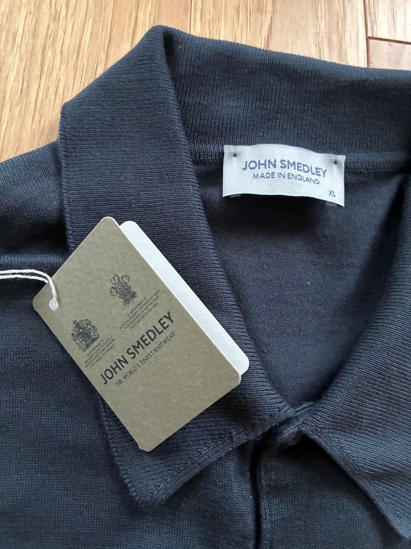 完売JOHN SMEDLEY チャコールグレー ポロシャツ XL